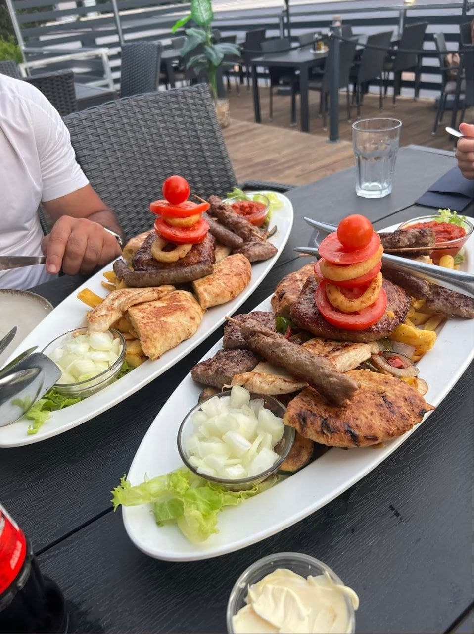 Grill platters served at Deluxe Grill and Pancakes Bar